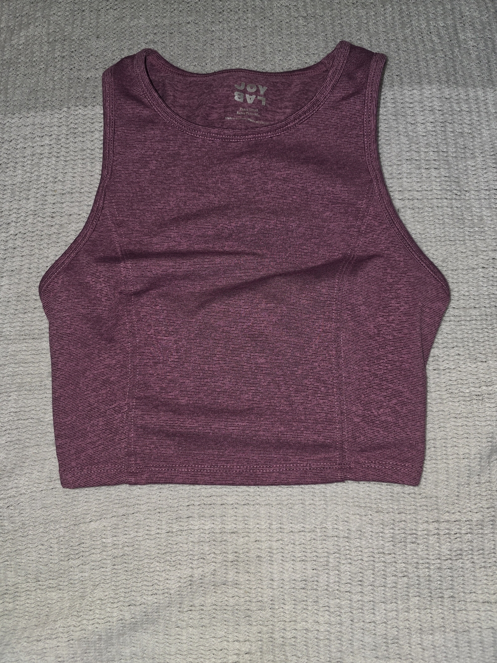 JoyLab Plum Seamless Crop Tank - Women-XS